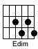 Edim уменьшенный аккорд от ми для гитары