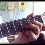 Dm аккорд (ре-минор) для гитары